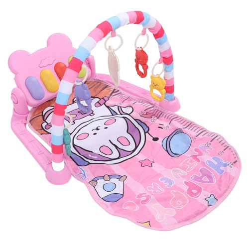 Baby Kick Piano-Gymnastikmatte, Tragbare 3-in-1-Baby-Aktivitätsmatte für den Außenbereich (Rosa) von Generic