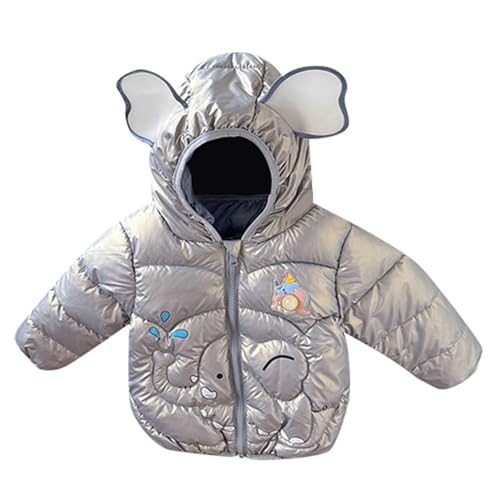 Baby Kinder Mäntel Gepolstert Mantel Oberbekleidung Daunen Warm Kinder Junge Daunenjacke Jacke Baby Winter Kinder Kleidung Mädchen Jacke, Baby-Mäntel-wojonifuiliy01 (Grey, 3-4 Years) von Generic