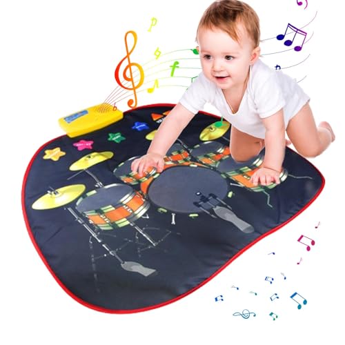 Baby-Musikmatte, Musikmatte für Kinder | Drum Touch Spielmatte - Interaktive Bodentrommeldecke, pädagogische Lerntrommelmatte mit Einstellbarer Lautstärke für die frühe Bildung von Kindern von Generic