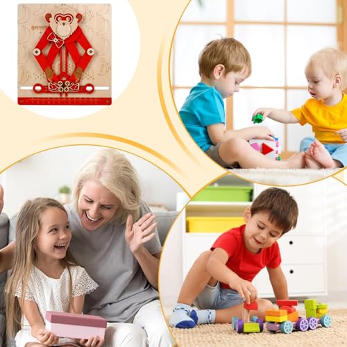 Baby Puzzle,3D AFFE Rechnen Lernspiel Spielzeug - Mechanisches Holzpuzzle Für Kinder,Für Aktivitäten Mädchen Ostern Geschenk Baby Puzzle,3D AFFE Rechnen Lernspiel Spielzeug - Mechanisches Holzpuzzle Für Kinder,Für Aktivitäten Mädchen Ostern Geschenk von Generic
