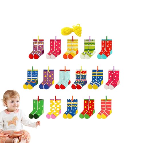 Baby Sorsteria Spielzeug, Matching Toys, Sorter Sock Educational Sock Educational Sock, Feinmotorisches Geschicklichkeitsspielzeug, Kinder lernen Hilfe für kognitive Fähigkeiten von Generic