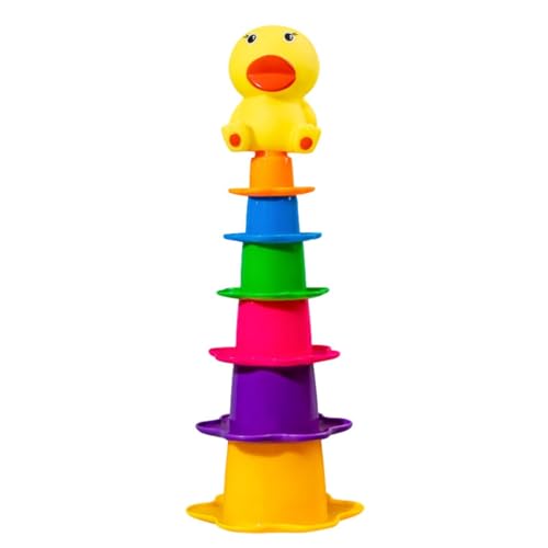 Baby Stacking Cups Bad Spielzeug, Stapelbabys Babyspielzeug | Nisting Regenbogen Wasserbecher für Bad - Baby -Stapelwasserspielzeug für Kinder, Mädchen, Freunde, Familie von Generic