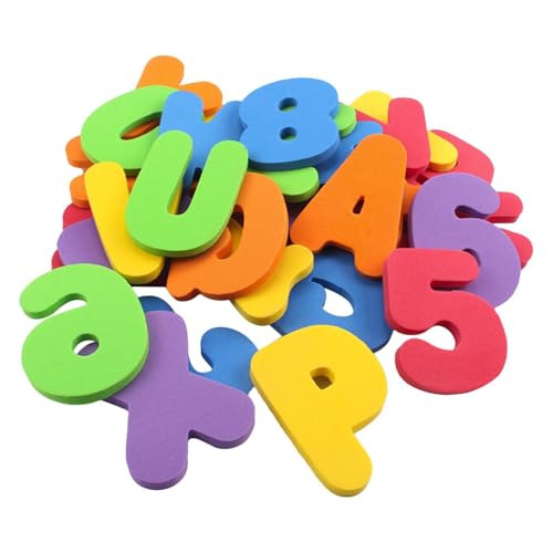 Badebuchstaben – 36-teiliges Set mit Buchstaben und Zahlen aus Badeschaum – Badespielzeug für Babys, schwimmend, pädagogisches Badespielzeug für Kleinkinder, 1-3 Badewanne Badebuchstaben – 36-teiliges Set mit Buchstaben und Zahlen aus Badeschaum – Badespielzeug für Babys, schwimmend, pädagogisches Badespielzeug für Kleinkinder, 1-3 Badewanne von Generic