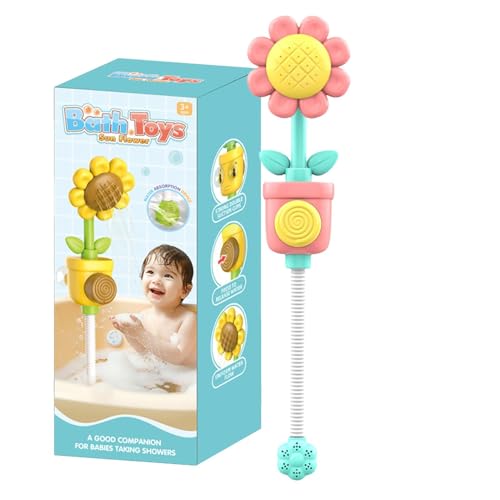 Badeduschkopf-Spielzeug, Kleinkind-Badeduschkopf,Blumenförmige Duschbrause für Kinder, Wasserspielzeug - Duschspielzeug für Vorschulkinder für Fantasie und Kreativität für Badewanne, Badeeimer von Generic