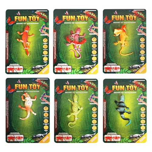 Badespielzeug mit Farbwechsel – 6 Figuren von Eidechsen, Design ohne Loch für Geschenktütenfüller und Klassenbelohnungen für Kinder ab 3 Jahren Badespielzeug mit Farbwechsel – 6 Figuren von Eidechsen, Design ohne Loch für Geschenktütenfüller und Klassenbelohnungen für Kinder ab 3 Jahren von Generic