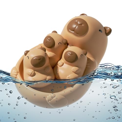 Badewanne Spielzeug Capybara Familie Tierwasser Spielzeug - Bildungslehrer schwimmend Capybara Spielzeug für Kinder Pool Beach Partys Outdoor Spaß | Langlebiger Badspielzeug -Set für Kleinkinder und K Badewanne Spielzeug Capybara Familie Tierwasser Spielzeug - Bildungslehrer schwimmend Capybara Spielzeug für Kinder Pool Beach Partys Outdoor Spaß | Langlebiger Badspielzeug -Set für Kleinkinder und K von Generic