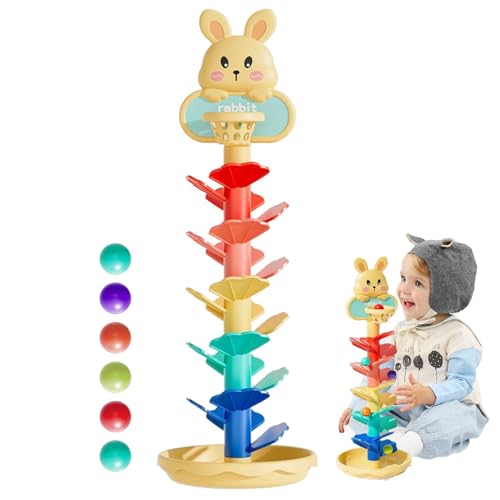 Ball-Drop-Spiele für Kinder,Ball-Drop-Spielzeug | Aktivitätsball-Drop-Spielzeug, Lern-Stapelspielzeug - Vorschulspielzeug, mehrschichtige Wirbel-Regenbogen-Lernspiele für Kleinkinder von Generic