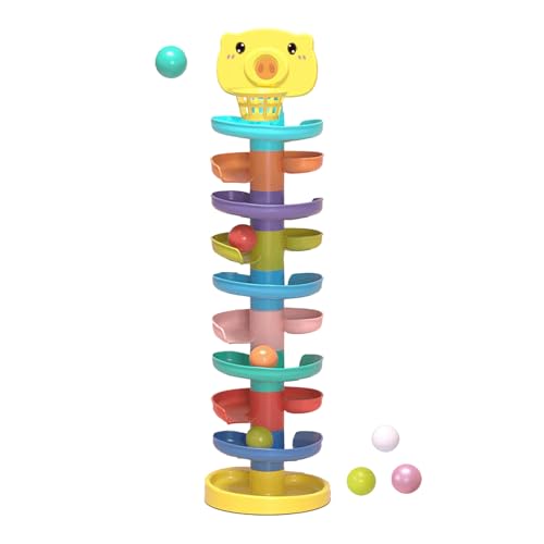 Ball Drop Tower - Kreatives Spielzeug Für Bildungsaktivitäten, Stapelbare Dauerhafte Ballrampe | Entzückendes Lernentwicklungsspielzeug, Interaktives Spielset, Frühkindliche Bildung, Motorische Fähigk Ball Drop Tower - Kreatives Spielzeug Für Bildungsaktivitäten, Stapelbare Dauerhafte Ballrampe | Entzückendes Lernentwicklungsspielzeug, Interaktives Spielset, Frühkindliche Bildung, Motorische Fähigk von Generic