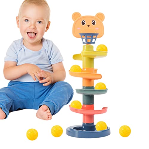 Ball Drop Tower - Lustiges Spielzeug für Kleinkinder, Drop and Go Rampenspielzeugset | Lernspielzeug für frühes Lernen, Förderung der Motorik, interaktives Po-Spiel Ball Drop Tower - Lustiges Spielzeug für Kleinkinder, Drop and Go Rampenspielzeugset | Lernspielzeug für frühes Lernen, Förderung der Motorik, interaktives Po-Spiel von Generic