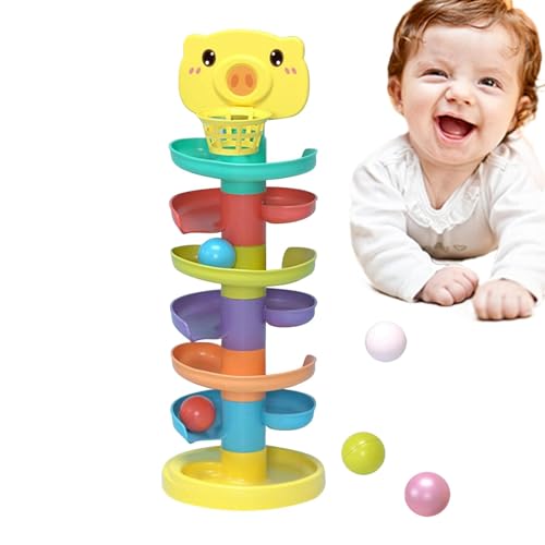 Ballfallspielzeug, Fallturm des Balls – Spielzeug mit Kugelturm, kreativer und lustiger Kugelturm, stapelbar, langlebig, klassisches pädagogisches Geschenk für Kindergarten, für Kinder von Generic