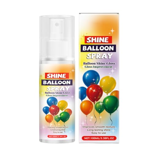 Balloon Shine Spray - Ballonsprühflasche Deko | Folienballon Hochglanz Spray für Latexballons | Glänzende Sofortballons für Party Dekoration | Ballonspray Balloon Shine Spray - Ballonsprühflasche Deko | Folienballon Hochglanz Spray für Latexballons | Glänzende Sofortballons für Party Dekoration | Ballonspray von Generic