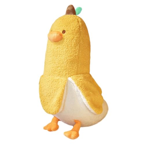 Bananen-Enten-Plüschtier – 50 cm große Stofftierpuppe, superweiches Kissen | Kreatives Bananen-Plüschkissen, Umarmungspuppe aus PP-Baumwolle, süße Heimdekoration, entzückendes kuscheliges Geschenk für von Generic