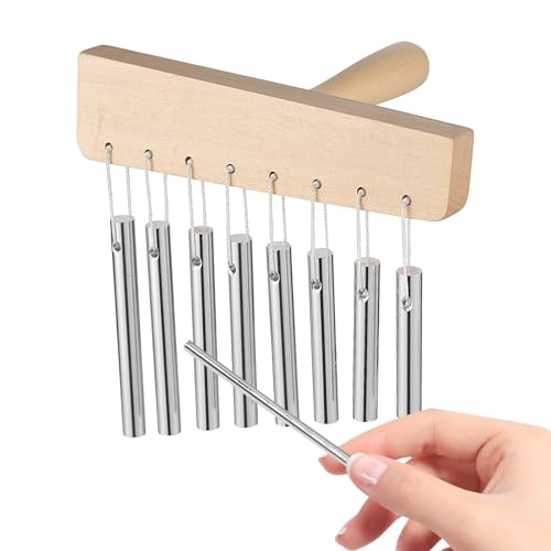 Bar Chimes, Chimes Instrument Handheld Wind Chimes mit Stick Musikdekor, Meditationszubehör, Klangheilungsinstrumente für das Schulmanagement des Schulunterrichts Bar Chimes, Chimes Instrument Handheld Wind Chimes mit Stick Musikdekor, Meditationszubehör, Klangheilungsinstrumente für das Schulmanagement des Schulunterrichts von Generic