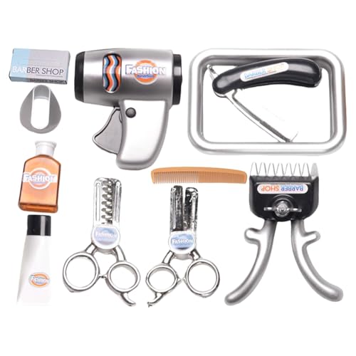 Barber Set für , Barbier Spielzeug - Rasierset für , Rollenspielzeug, Friseursalon Spielset, Lern- und Lernspielzeug, Friseurset, Interakti Barber Set für , Barbier Spielzeug - Rasierset für , Rollenspielzeug, Friseursalon Spielset, Lern- und Lernspielzeug, Friseurset, Interakti von Generic