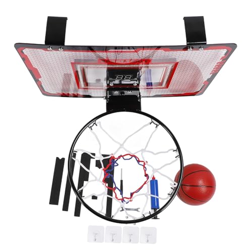 Basketballkorb-Set für den Innenbereich, Wand-Basketballkorb mit Elektronischer Anzeigetafel, Bruchsicherer Basketballkorb für den Innenbereich, Einfach Einzustellen von Generic