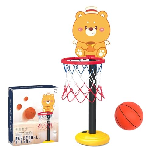 Basketballkorb für Kleinkinder, Basketballkorb für Kleinkinder, Basketballkorb, höhenverstellbarer Basketballkorb, Cartoon-Bärform, Indoor-Spiel, Spor Spielzeug Basketballkorb für Kleinkinder, Basketballkorb für Kleinkinder, Basketballkorb, höhenverstellbarer Basketballkorb, Cartoon-Bärform, Indoor-Spiel, Spor Spielzeug von Generic