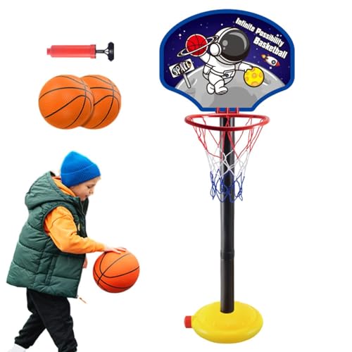 Basketballkorb für Kleinkinder, Basketballständer, praktisch für den Außenbereich, Lernspielzeug für Keller, Garage, Kindergarten, Klassenzimmer, Aufenthaltsraum, Spielzimmer, Basketballkorb für Klein von Generic