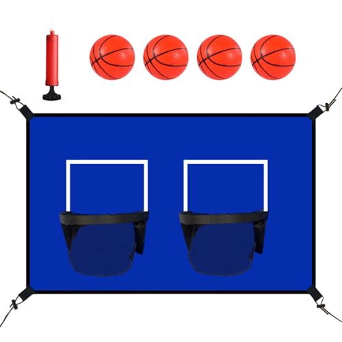 Basketballkorb für den Außenbereich - Basketballtor für Eingang und Garten | Höhenverstellbarer Korb mit Rückwand aus Polycarbonat, Allwetternetz, stabile Basis, Ausrüstung Basketballkorb für den Außenbereich - Basketballtor für Eingang und Garten | Höhenverstellbarer Korb mit Rückwand aus Polycarbonat, Allwetternetz, stabile Basis, Ausrüstung von Generic