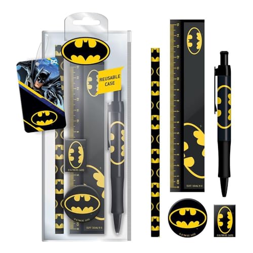 Schreibwarenset Batman, Black/Yellow von Generic