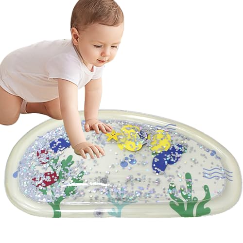 Bauchlage Wassermatte - Aufblasbare Bauchlage Matte Spielzeuge - Sinnes Aktivitäten und Coole Lernspielzeuge für Zuhause Babybett Dusche Badewanne Fußboden und Bett Bauchlage Wassermatte - Aufblasbare Bauchlage Matte Spielzeuge - Sinnes Aktivitäten und Coole Lernspielzeuge für Zuhause Babybett Dusche Badewanne Fußboden und Bett von Generic