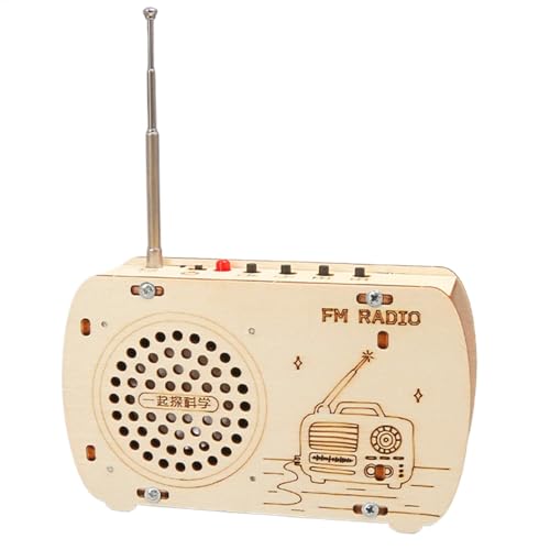 Bausatz Für Ein Radio – Praktischer Radiobausatz Für Anfänger, Lernen Sie, Ein Radio Zu Bauen | Elektronisches Lernset Für Holzradios, Radioprojekt Für Kinder Und Jugendliche, Pädagogischer Radioschal von Generic