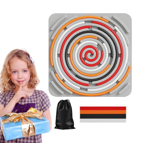 Beruhigen Sie Sich, Fidget Toy, Sensory Activity Board | Kinder-Ruhebrett,Tragbares sensorisches Zappelspielzeug, Silikon zur Beruhigung, Zappelbrettspielzeug für Reisen, Mädchen und von Generic