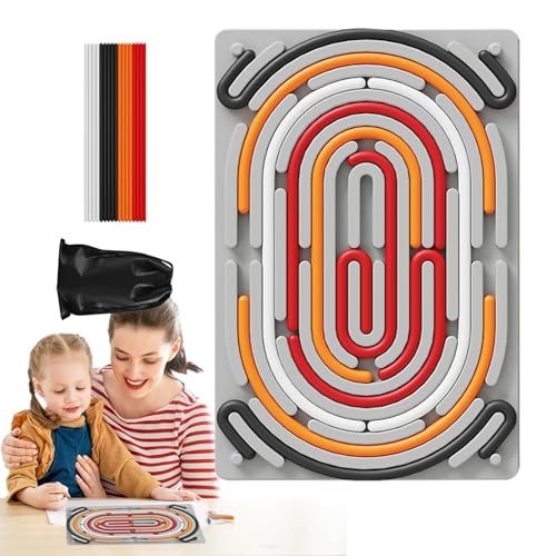 Beruhigen Sie sich, Fidget Toy, Sensory Activity Board | Beruhigendes Fidget-Spielzeug aus Silikon,Tragbares sensorisches Zappelspielzeug, Silikon zur Beruhigung, Zappelbrettspielzeug für Reisen, Mädc von Generic