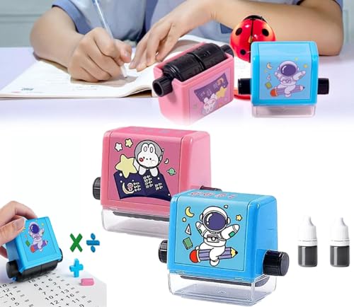 Beyonddraw Brain Improvement Device for Kids,Math Stamp Roller,Math Roller Stamp,Roller Digital Teaching Stamp,Addition Subtraction Multiplication Division (Addition+Subtraction) von Generic