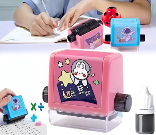 Beyonddraw Brain Improvement Device for Kids,Math Stamp Roller,Math Roller Stamp,Roller Digital Teaching Stamp,Addition Subtraction Multiplication Division (Division) von Generic