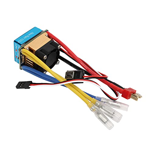 Bidirektional Gebürstete ESC, 3 Betriebsmodi RC Pinsel ESC Automatische Kalibrierung 3A 5 V Multipler Schutz Wasserdicht 320A mit Lüfter für RC -Modellboot (1 bis 2) von Generic