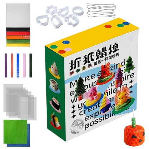 Biegbares Wachs-Set für Kinder, biegbares Wachsspielzeug, Kreatives Kunstpapier-Faltwachs-Bastelset, Tierförmige Kerzen, Formen, Bildhauerei, pädagogisches Wachsspielzeug für Versammlungen, Klassenzim von Generic