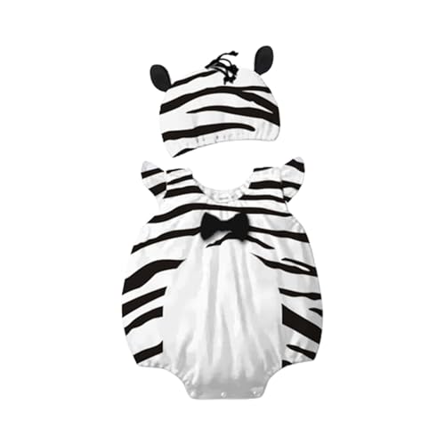 Bienenkostüm Baby Mädchen Jungen Biene Kostüm Ärmellos Strampler Baumwolle Kleidung Spielkostüm Karneval Faschingskostüme Tieroverall (E, 0-3 Months) von Generic