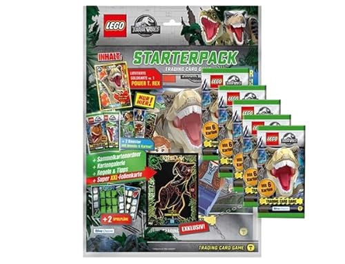 Blue Ocean LEGO Jurassic World Serie 3 Trading Cards (Deutsche Version) - 1x Starterpack + 5 x Booster von Generic