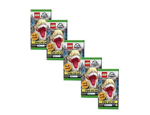 Blue Ocean LEGO Jurassic World Serie 3 Trading Cards (Deutsche Version) - 5X Booster von Generic