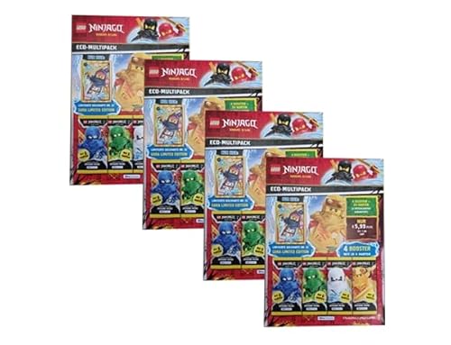 Blue Ocean Ninjago Trading Cards Serie 9 Dragons Rising - 1x Multipack Set alle 4 verschiedene LE Karten Versionen (Deutsche Version) von Generic