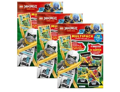 Blue Ocean Ninjago Trading Cards Serie 9 "Next Level Dragons Rising - 1x Multipack Set alle 3 Verschiedene LE Karten Versionen (Deutsche Version) von Generic