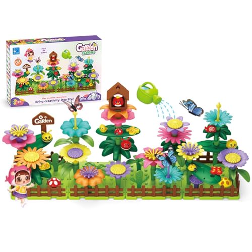 Blumen-Bauspielzeug – Blumengarten-Bauklötze, große Blumengartenblöcke | Interaktives Lernspielzeug für den Garten, Blumengarten, Stängelbau, Baustein-Set Blumen-Bauspielzeug – Blumengarten-Bauklötze, große Blumengartenblöcke | Interaktives Lernspielzeug für den Garten, Blumengarten, Stängelbau, Baustein-Set von Generic