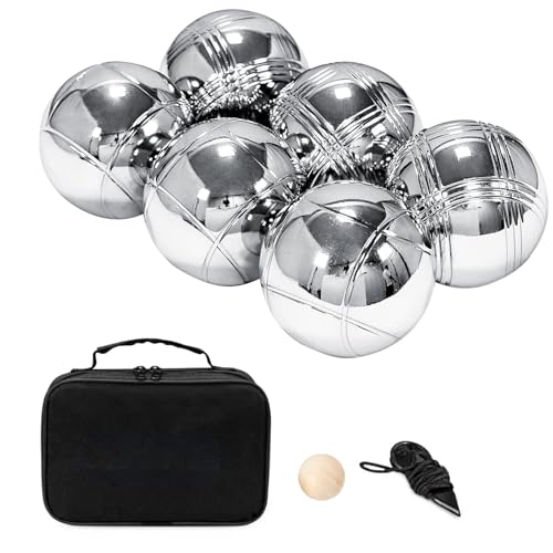 Boule-Kugelset,Truevaste Boules - Outdoor-Boule-Boccia-Ball-Set aus Metall - Komplettset Outdoor-Freizeitspiele für Picknick im Freien, Strandurlaub und Familiengarten von Generic