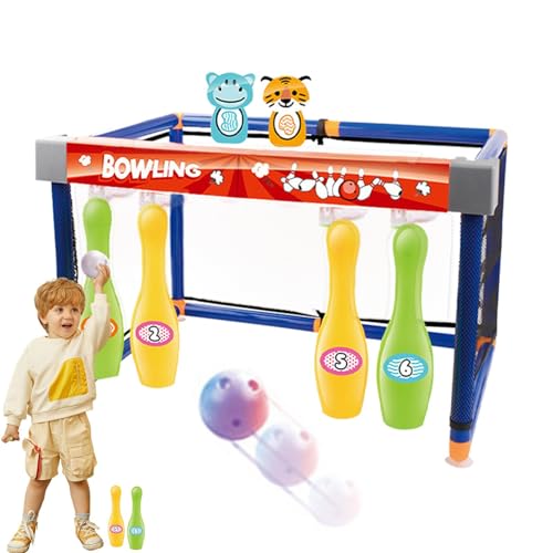 Bowlingspiel für Kinder,Bowling-Set für Kinder - Kinder-Bowling-Spielset mit Bällen und Ziel,Bildung, Motorikspielzeug, Sportspielzeug für und Mädchen ab 3 Jahren von Generic