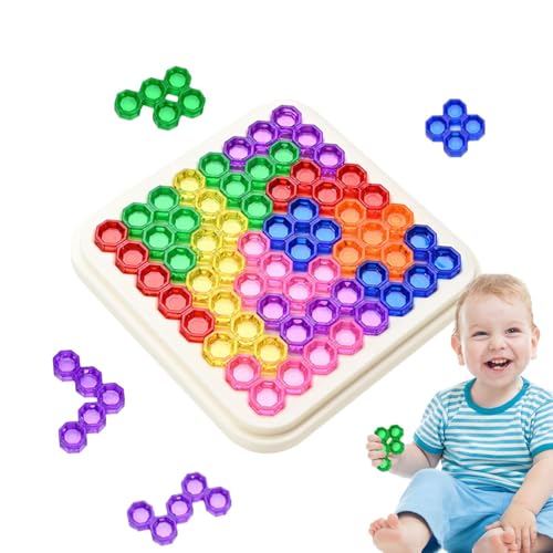 Brain Puzzle Toys for Kids - Buntes Puzzle -Rätsel -Brettspiel, Brain Teaser Kids Rätsel, Puzzle -Spiele für Bildungsspielzeuge, Lernspiele für Familienspiele Nacht von Generic