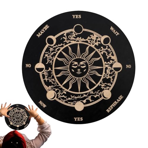 Brett zum Vorhersagen des Glücks – Ouija Geistertafel | Holzbrett für Planchette mit dekorativer Botschaft für Entscheider - Planchette mit dekorativer Botschaft aus Holz Brett zum Vorhersagen des Glücks – Ouija Geistertafel | Holzbrett für Planchette mit dekorativer Botschaft für Entscheider - Planchette mit dekorativer Botschaft aus Holz von Generic