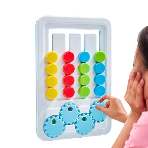 Brettpuzzles für Kleinkinder, Schiebepuzzlespiel,Tragbares Schiebepuzzle für Kinder, farbiges Spielzeug | Lernaktivitäten im Vorschulalter, Feinmotorikspielzeug, interessante Denksportaufgabe für Kind von Generic