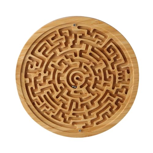 Brettspiel Labyrinth aus Holz, Labyrinth-Puzzle | Labyrinth Brettspiel für | Lernspielzeug mit leichter Textur für Erwachsene, Kleinkinder und Jugendliche von Generic