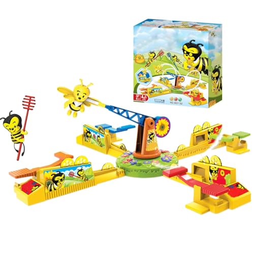 Brettspiele Für Kinder,Familienbrettspiele | Partys Looping-Spin-Spiel Looping Spin Bee Game Eltern-Kind-Interaktions-Puzzle-Brettspiel Für Kinder Und Erwachsene von Generic