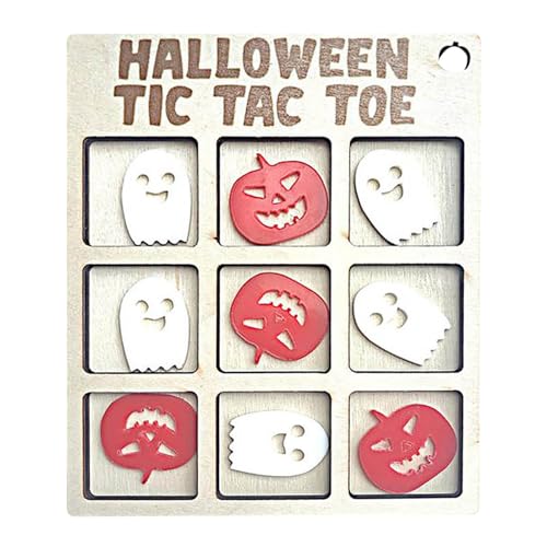 -Brettspiele für die Familie, klassisches Puzzlespiel, Schachbrettspiel, Lernspielzeug, Strategie-Brettspiel für Teenager und Erwachsene, Halloween, Holz-Ausschnittformen, Kürbis (Beige, 11.5X14cm) von Generic