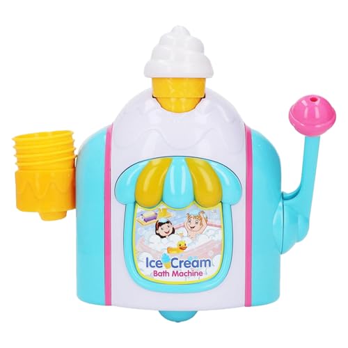 Bubble Ice Cream Maker Bath Toy - Foam Pretend Bathtub Ice Cream Machine | Portable Shower Bubble Toy for Kids, Easy Installation Bath Activity for Boys and Friends, 8.66×2.36×7.87in von Generic