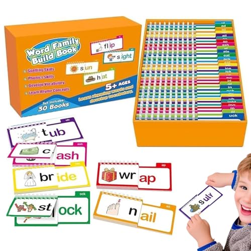 Bücher Wörter Word Family - Buch Aktivitäten Phonetik und Reim, bunt, Lernwerkzeug, pädagogische Wörter, lustige Lernspiele, geeignet für frühe Leser Bücher Wörter Word Family - Buch Aktivitäten Phonetik und Reim, bunt, Lernwerkzeug, pädagogische Wörter, lustige Lernspiele, geeignet für frühe Leser von Generic