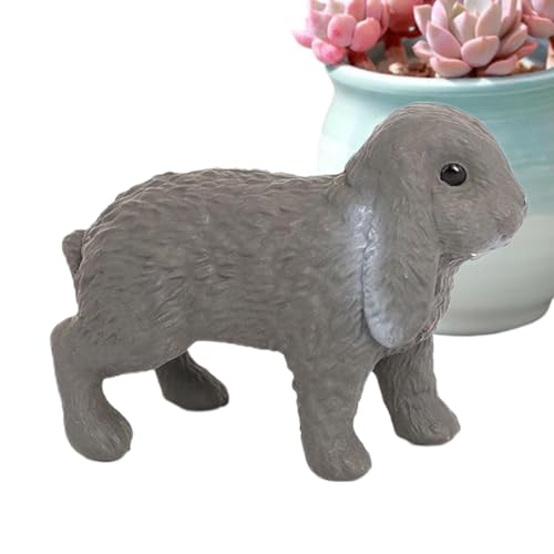 Bunny Cake, Bunny Figurine, Realistische niedliche Hasenparty -Gefälligkeiten, Home Desk Dekorationen, Bildungsspielzeug für Kinderbücher, Schreibtische und Zimmer für Kinderbücher, Schreibtische und von Generic