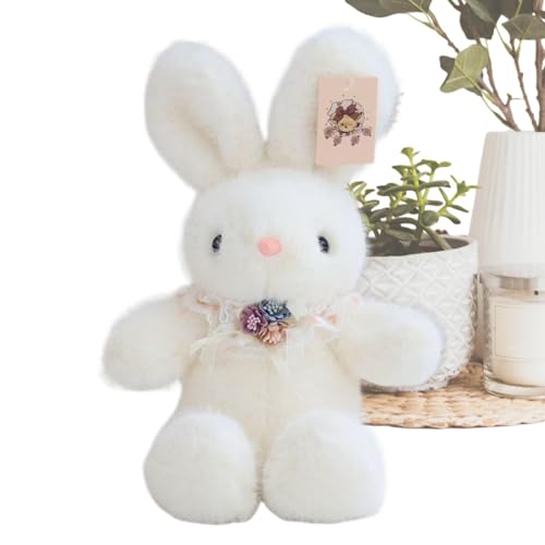 Bunny Plüsch - weiche Tierplüschies, gefüllte Hasenpuppe | 25 cm weiches Plüschspielzeug, interessante Tierpuppen | Entzückende Indoor -Wohndekorationen, Bunny Pushies Puppen für Zuhause, Studios, Res von Generic