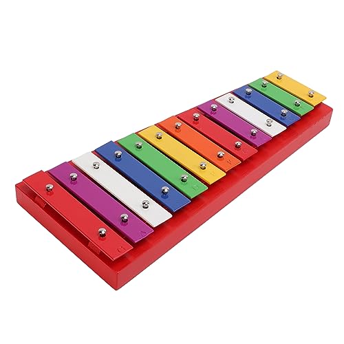 Buntes Xylophon Aluminium Birch 13 Töne Professionell Glockenspiel Musikspielzeug für Kinder von Generic